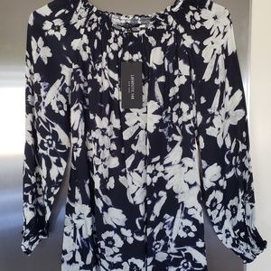Lafayette 148 New York Raelyn Floral Crepe Blouse